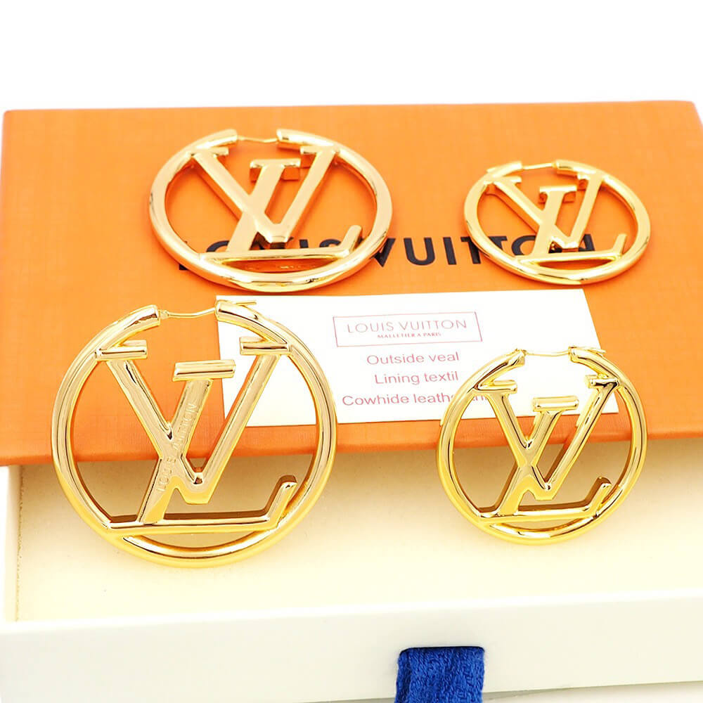 lv L**ise hoop earrings