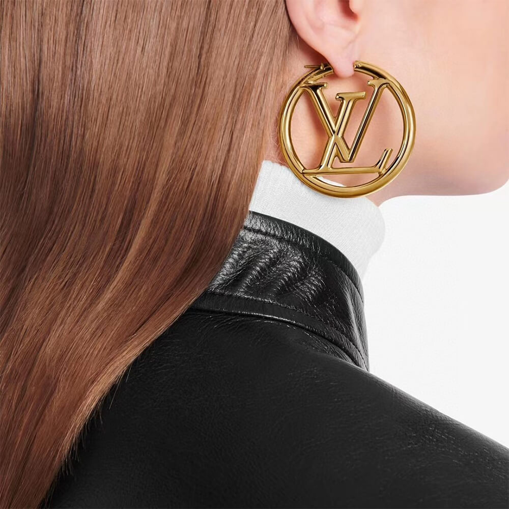 lv L**ise hoop earrings