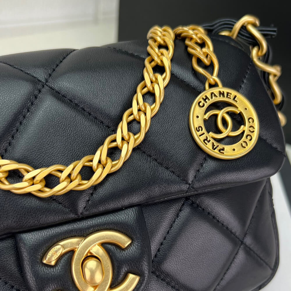 Ch*el small flap bag
