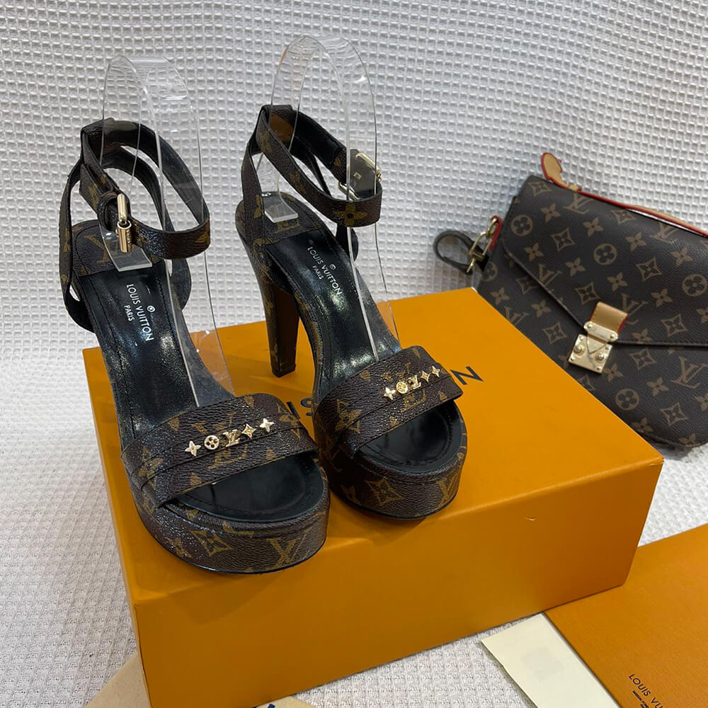 LV high heel sandals