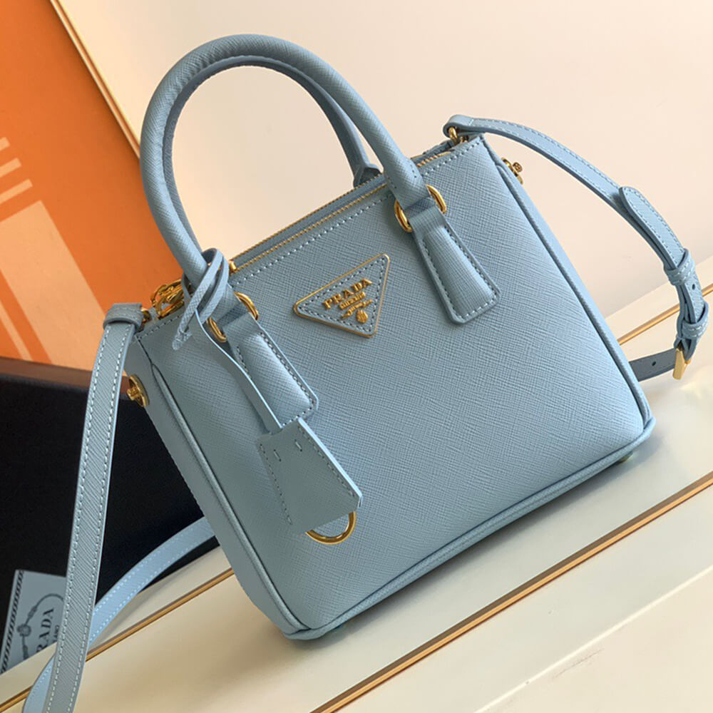 Pra*a galleria saffiano leather mini-bag