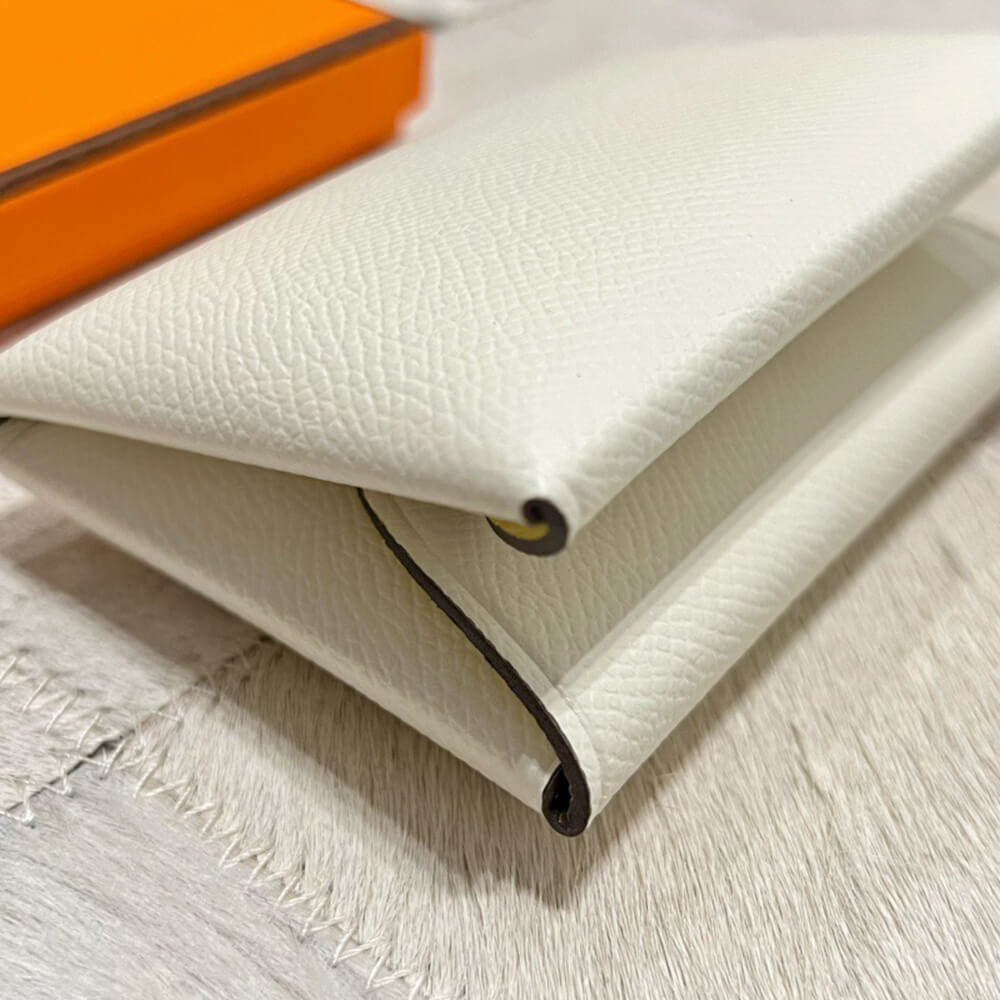 H**mes calvi duo compact card holder