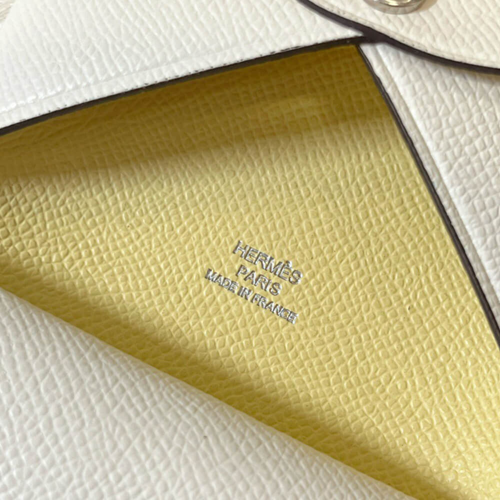 H**mes calvi duo compact card holder