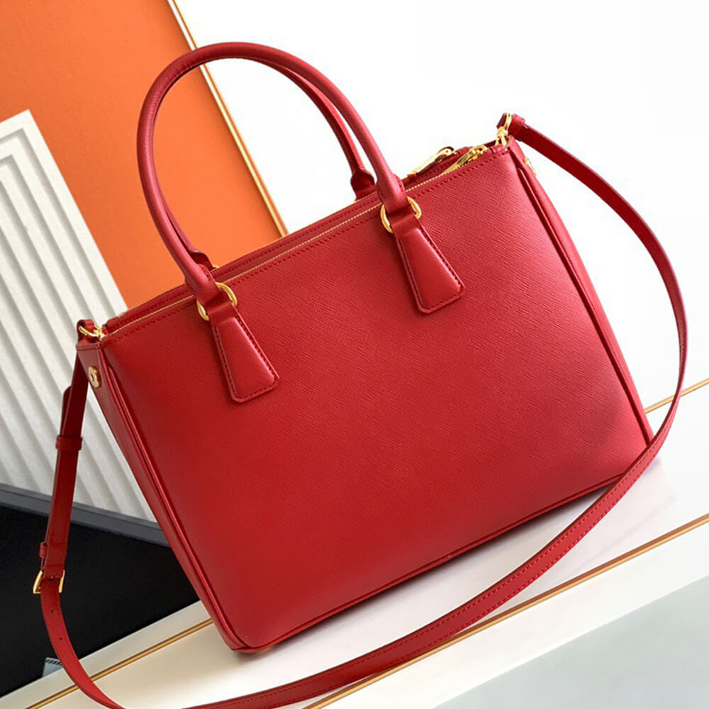 large Pra*a galleria saffiano leather bag