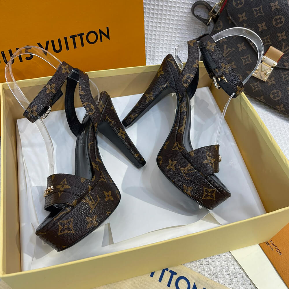 LV high heel sandals