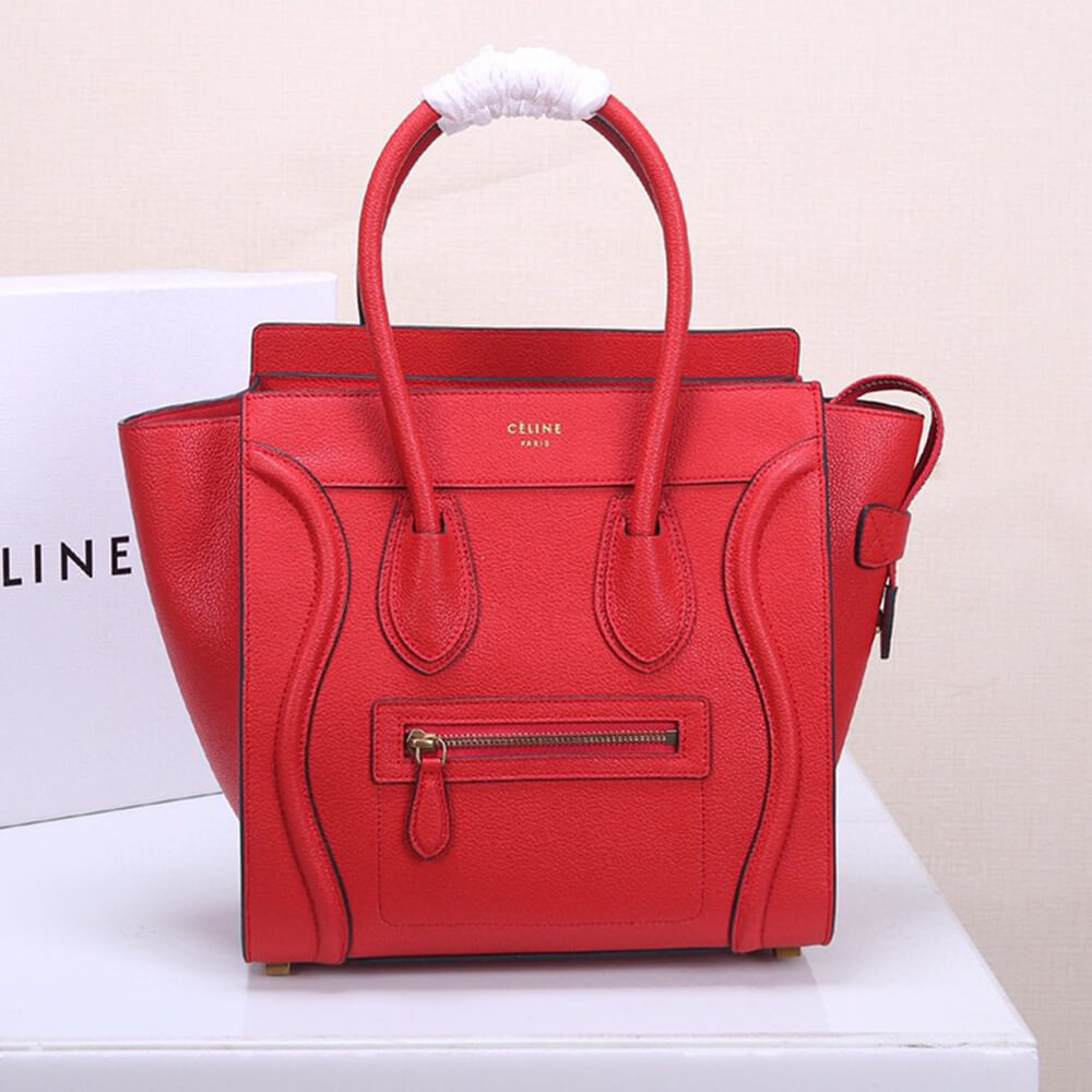 Ce**e micro luggage handbag in calfskin