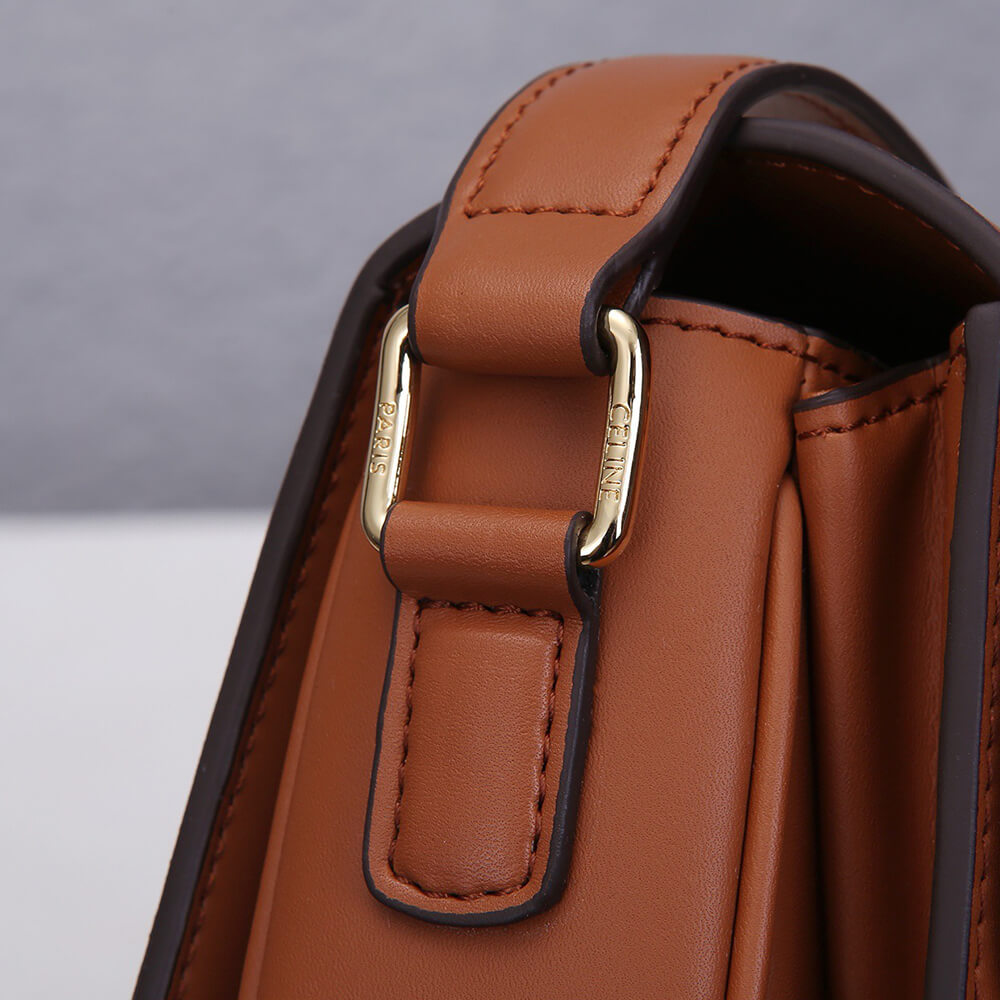 Ce**e classique triomphe bag in triomphe canvas and calfskin