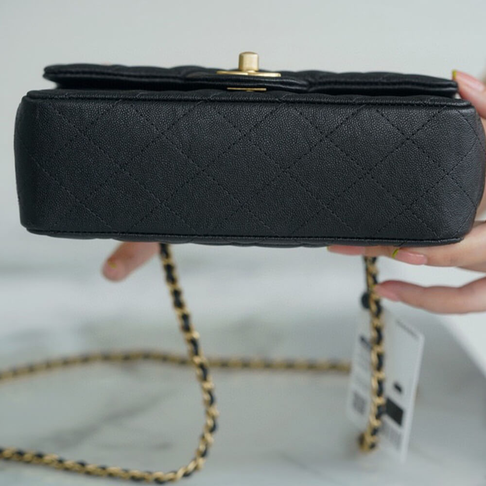Ch*el mini flap with top handle(high-end grade)