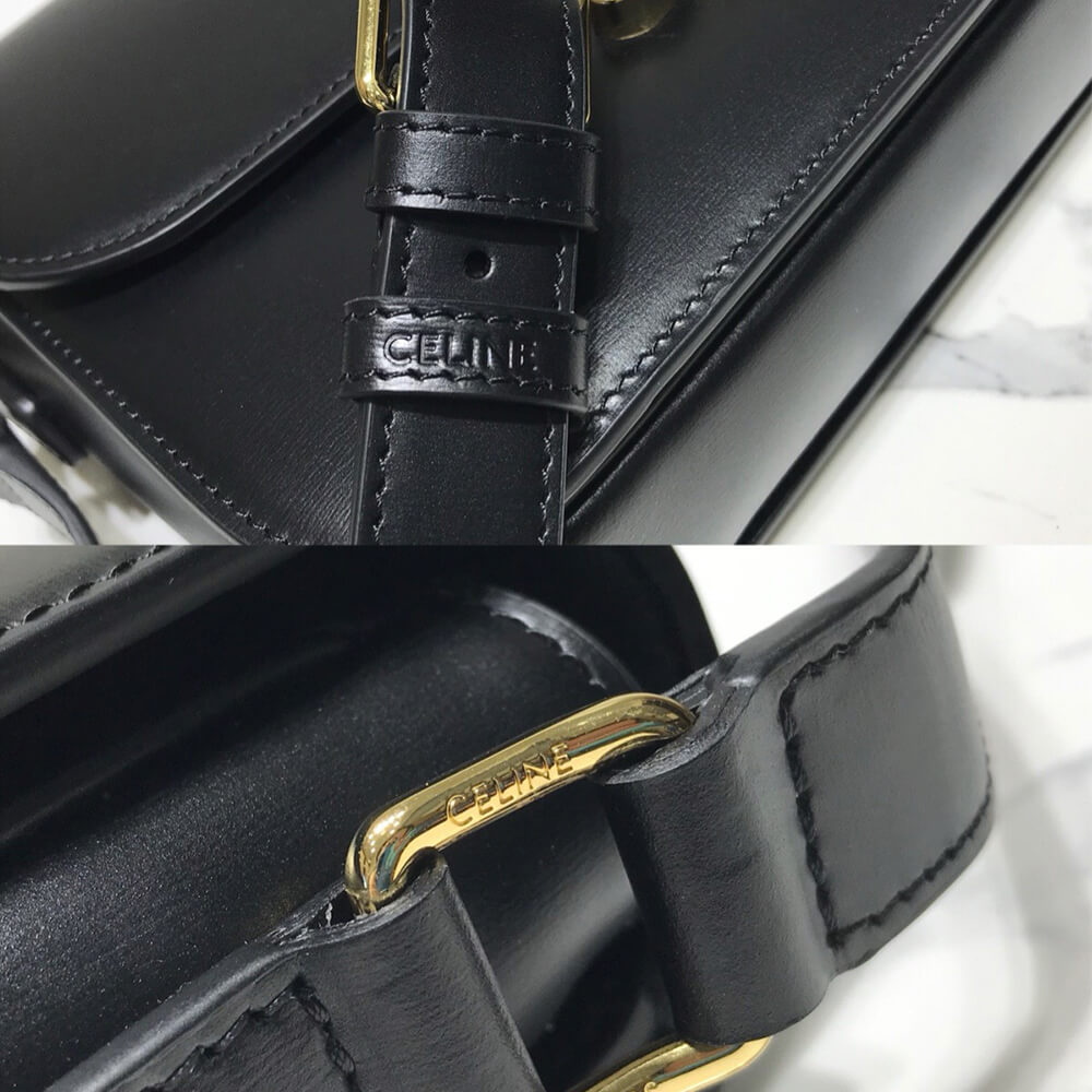 Ce**e classique triomphe bag in shiny calfskin(high-end grade)