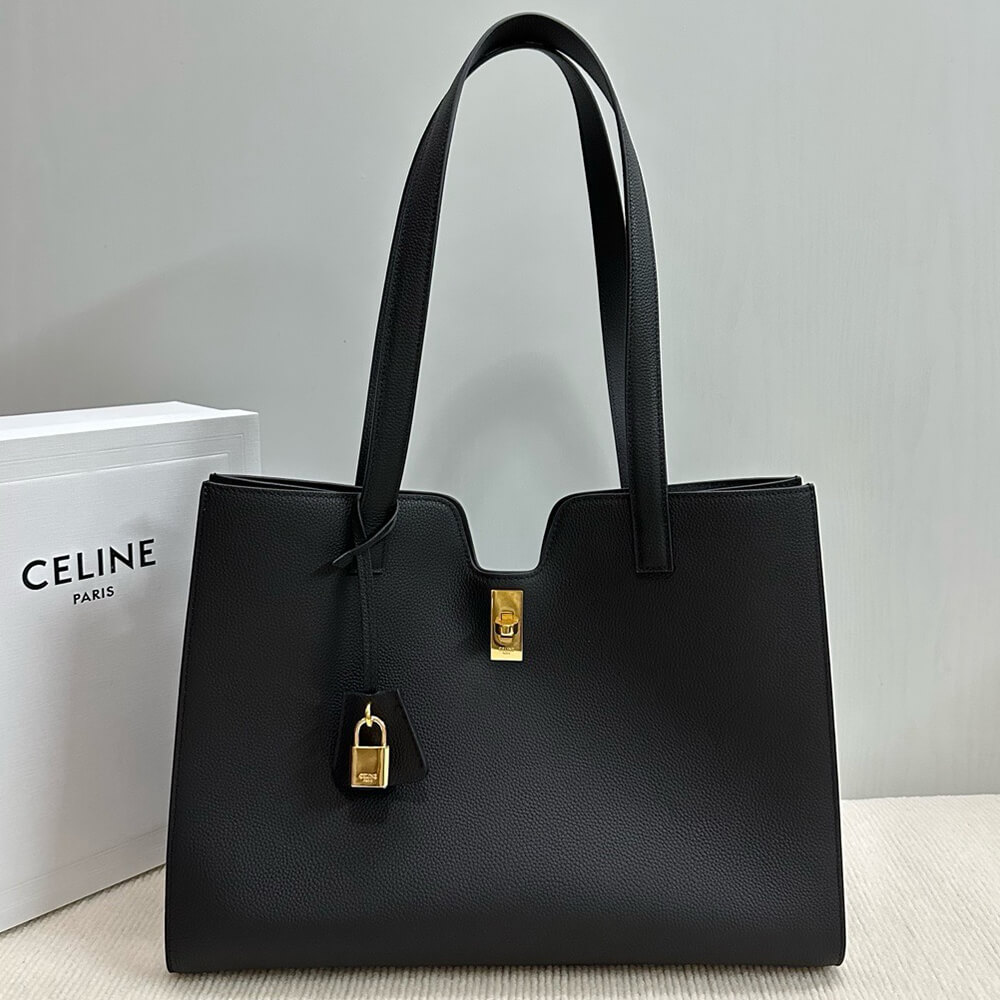 ce**e cabas 16 in S*pple grained calfskin
