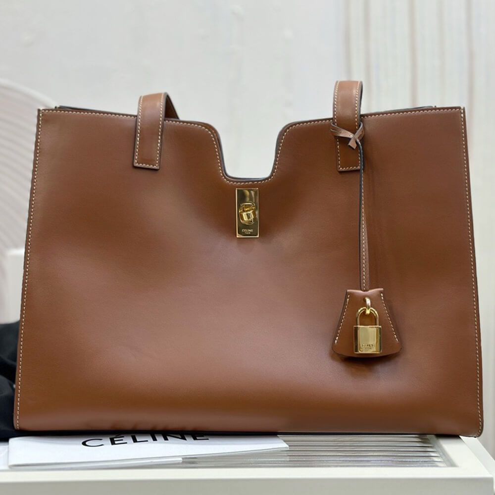 ce**e cabas 16 in S*pple smooth calfskin