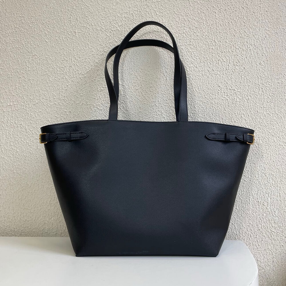 Ce**e medium cabas anais cuir triomphe in grained calfskin