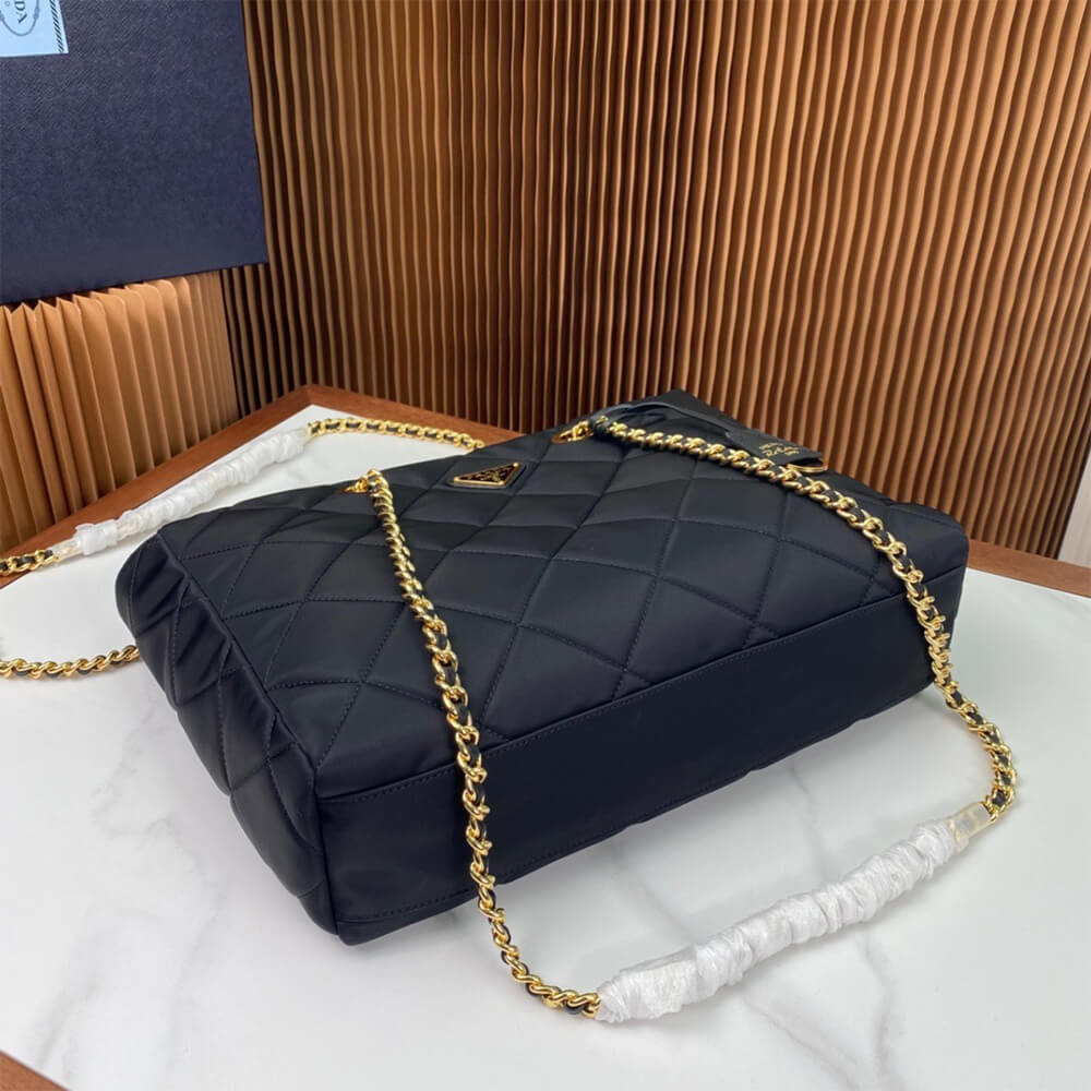 Pra*a re-edition 1995 chaîne medium re-nylon tote bag(high-end grade)
