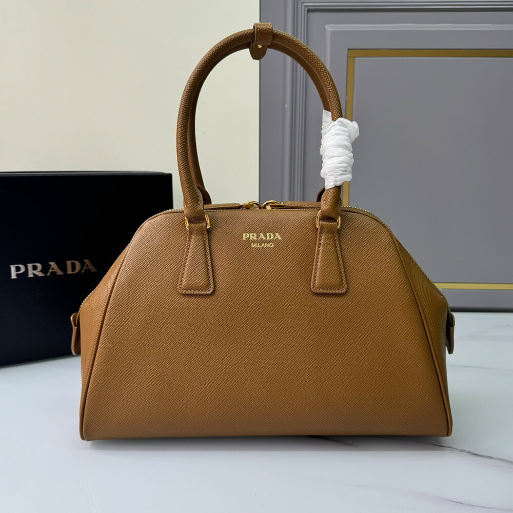 Pra*a medium saffiano leather bag(high-end grade)