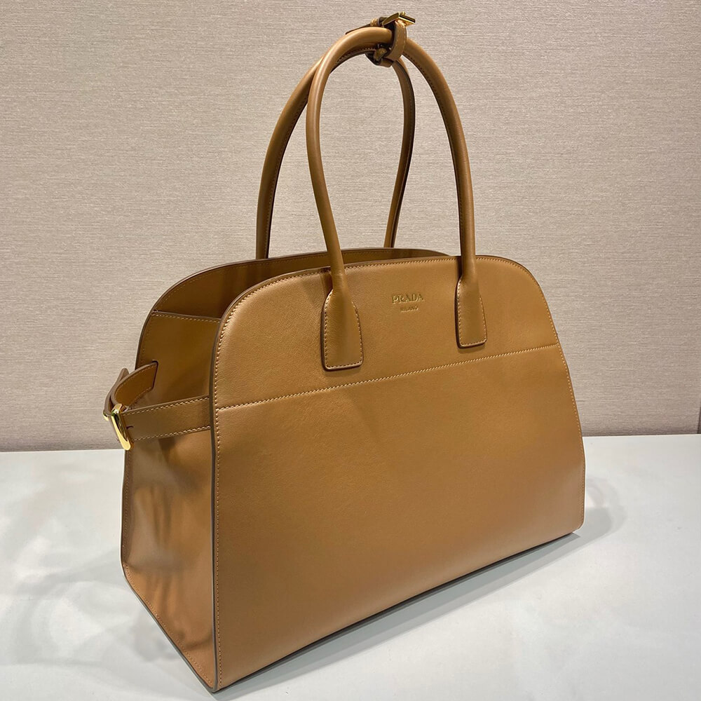Pra*a large leather tote bag(high-end grade)