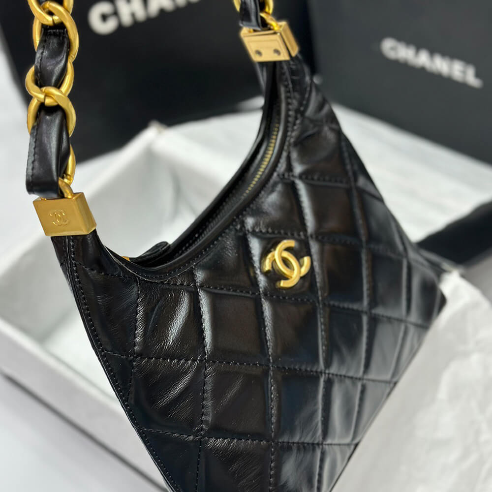 Ch*el small hobo bag
