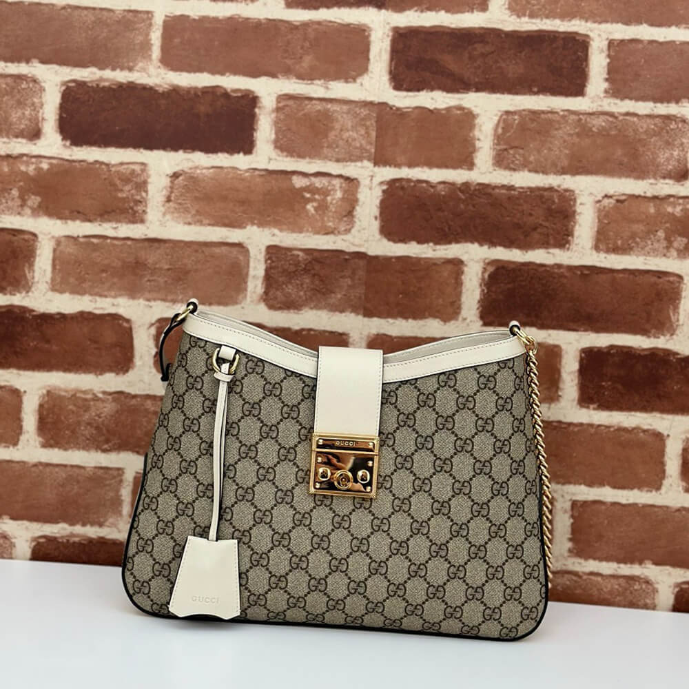 G*u*i padlock gg medium shoulder bag