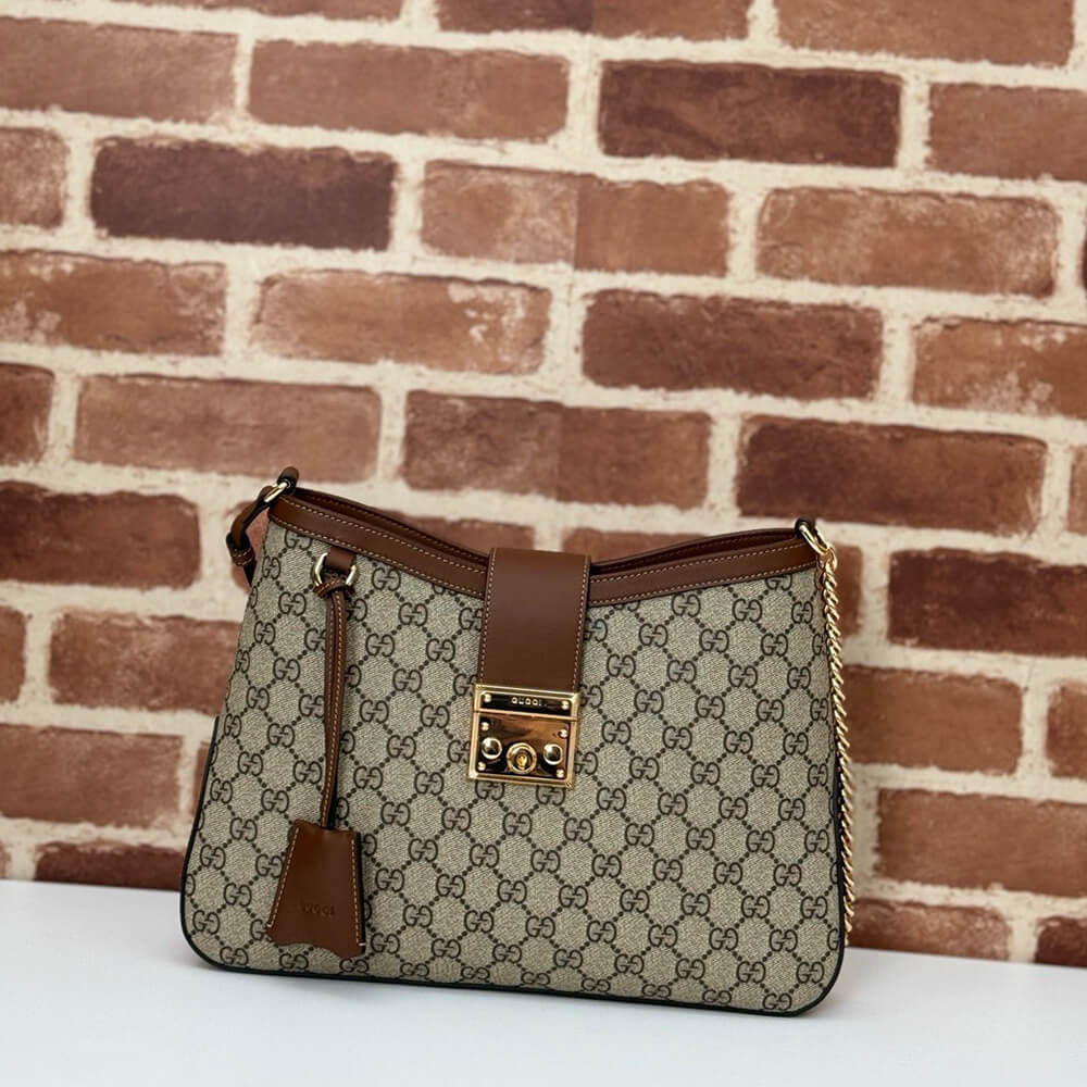 G*u*i padlock gg medium shoulder bag