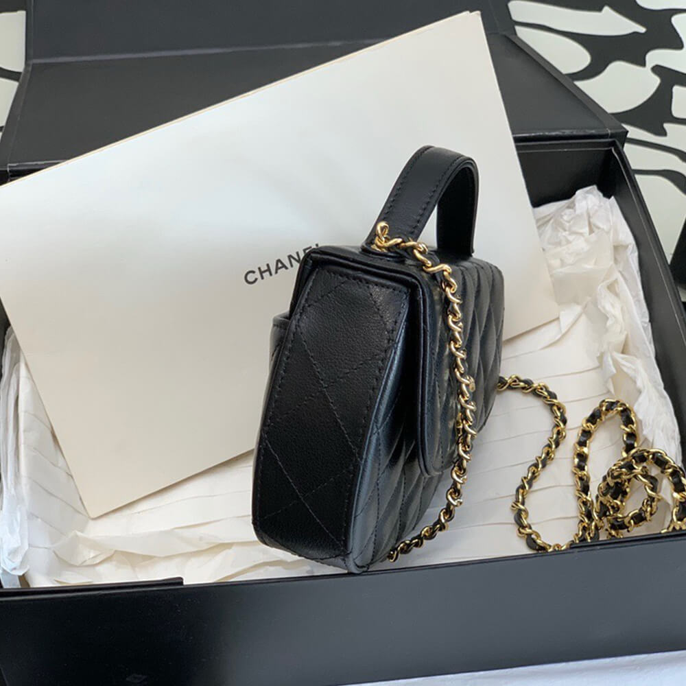 Ch*el mini flap with handle(high-end grade)