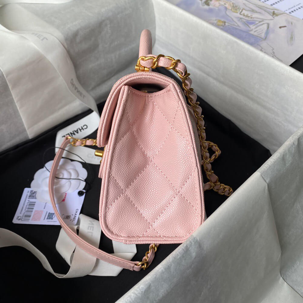 MINI FLAP BAG WITH TOP HANDLE