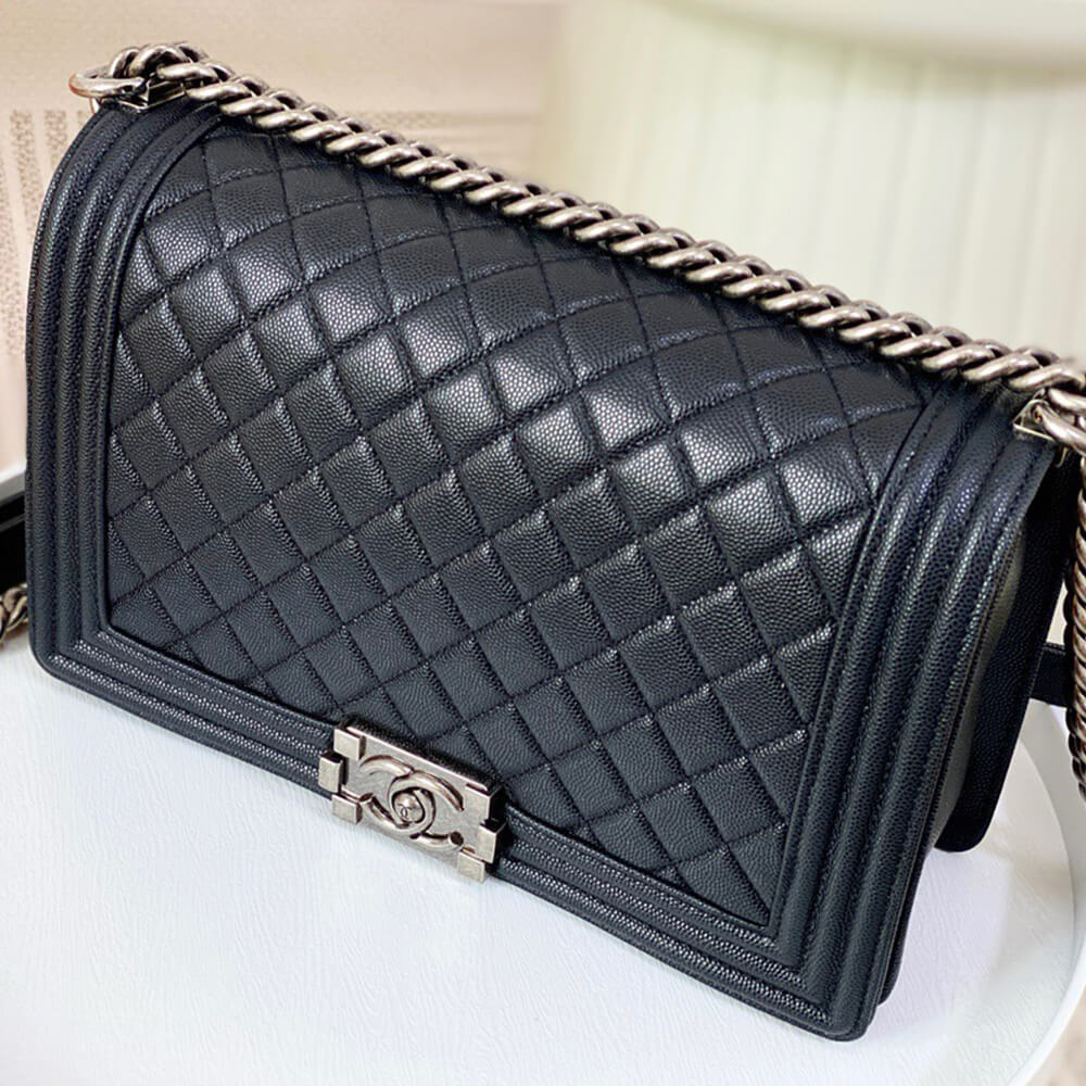 large boy Ch*el handbag(high-end grade)