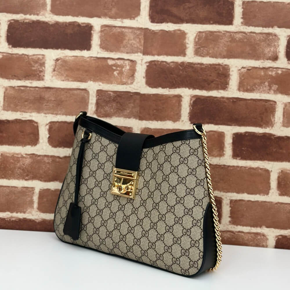 G*u*i padlock gg medium shoulder bag