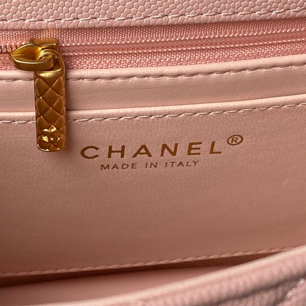 Small FLAP BAG WITH TOP HANDLE