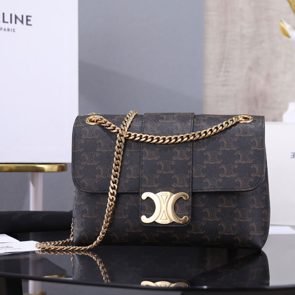 Ce**e medium Ce**e victoire bag in triomphe canvas