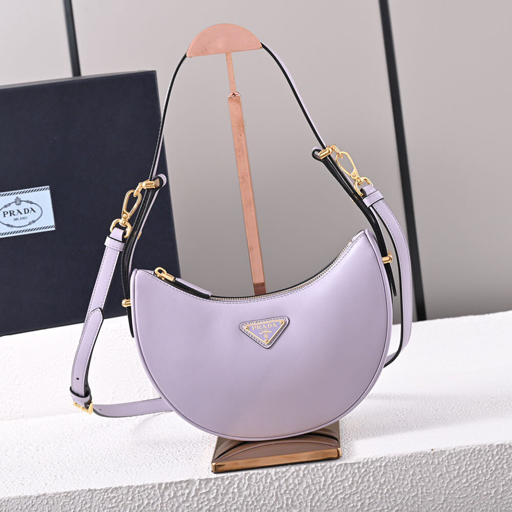Pra*a arque leather shoulder bag