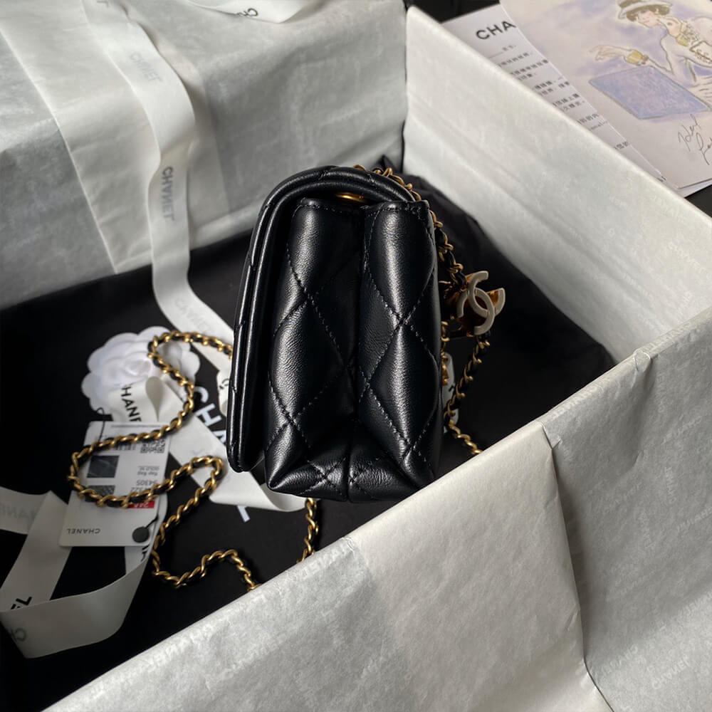 Ch*el mini flap bag(high-end grade)