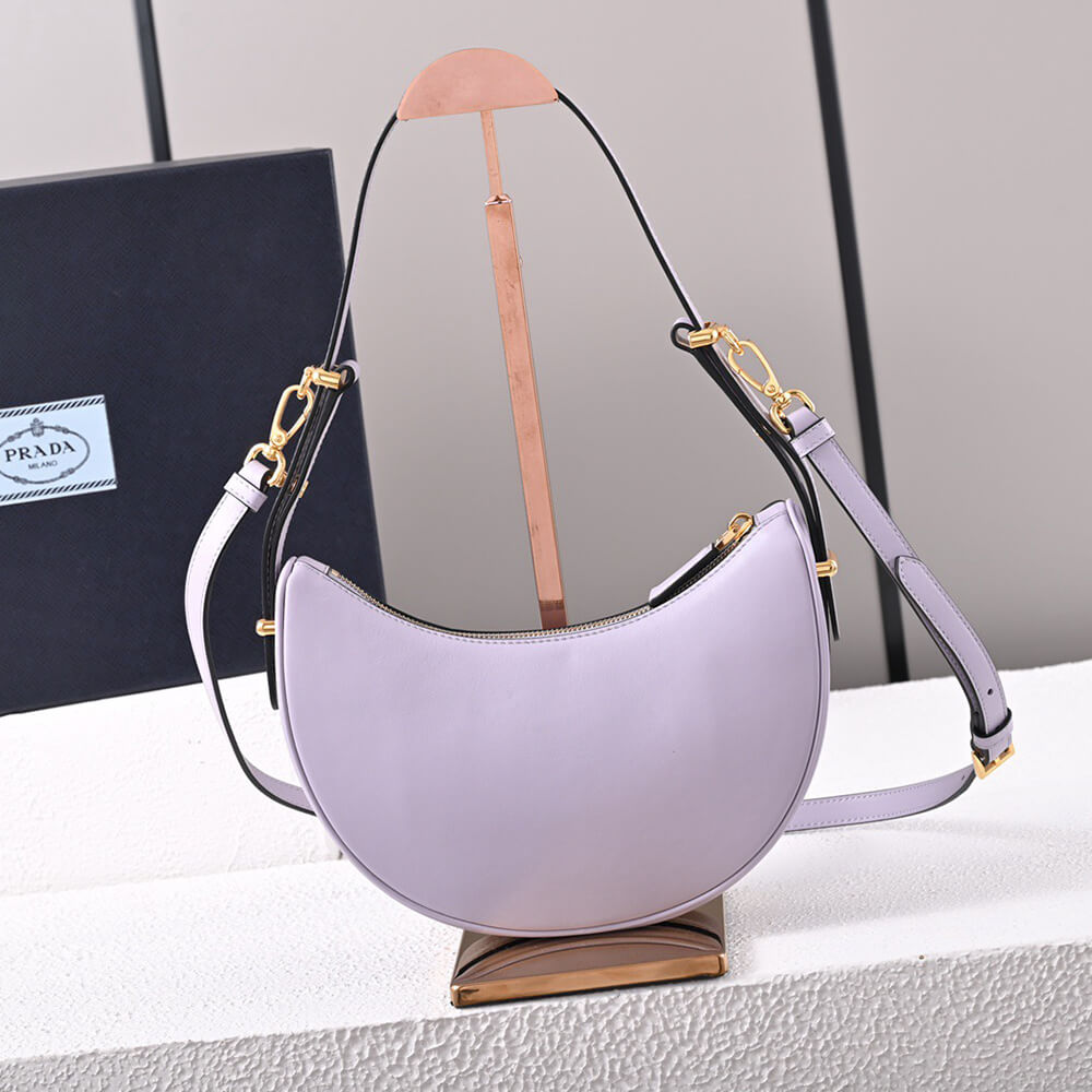 Pra*a arque leather shoulder bag