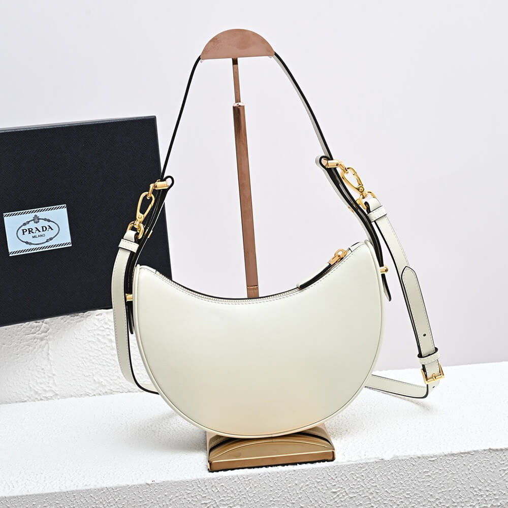 Pra*a arque leather shoulder bag