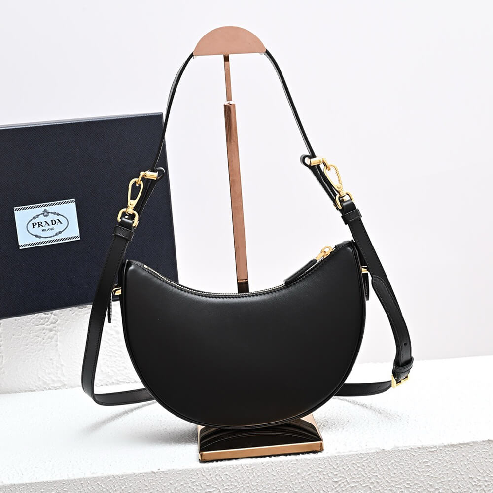 Pra*a arque leather shoulder bag