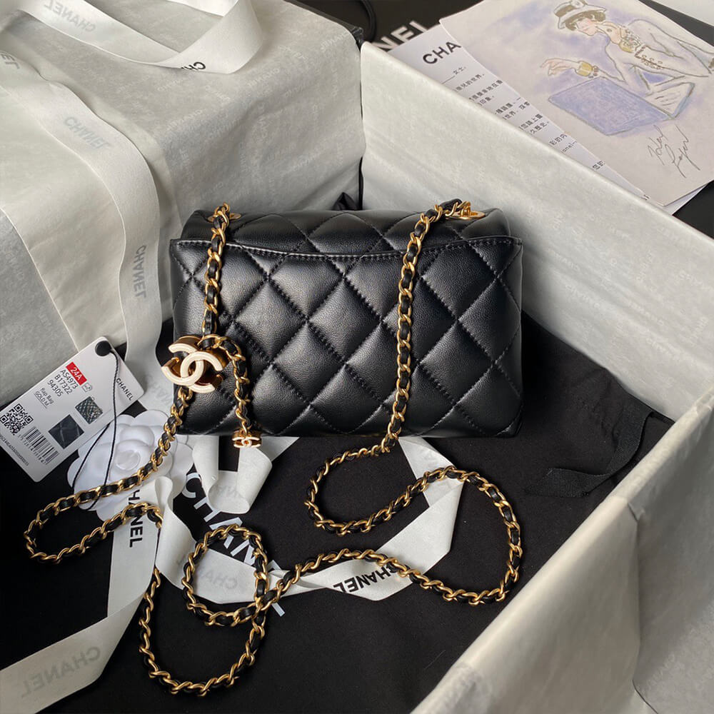Ch*el mini flap bag(high-end grade)