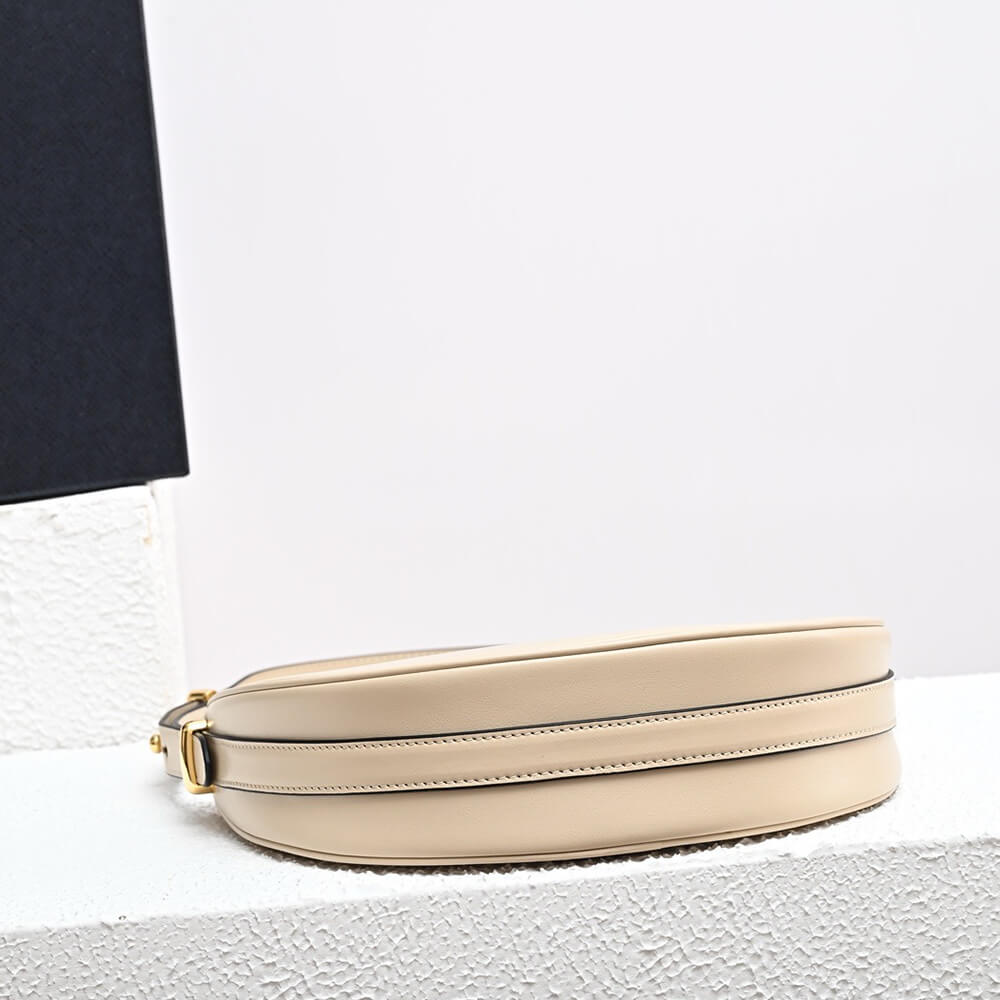 Pra*a arque leather shoulder bag