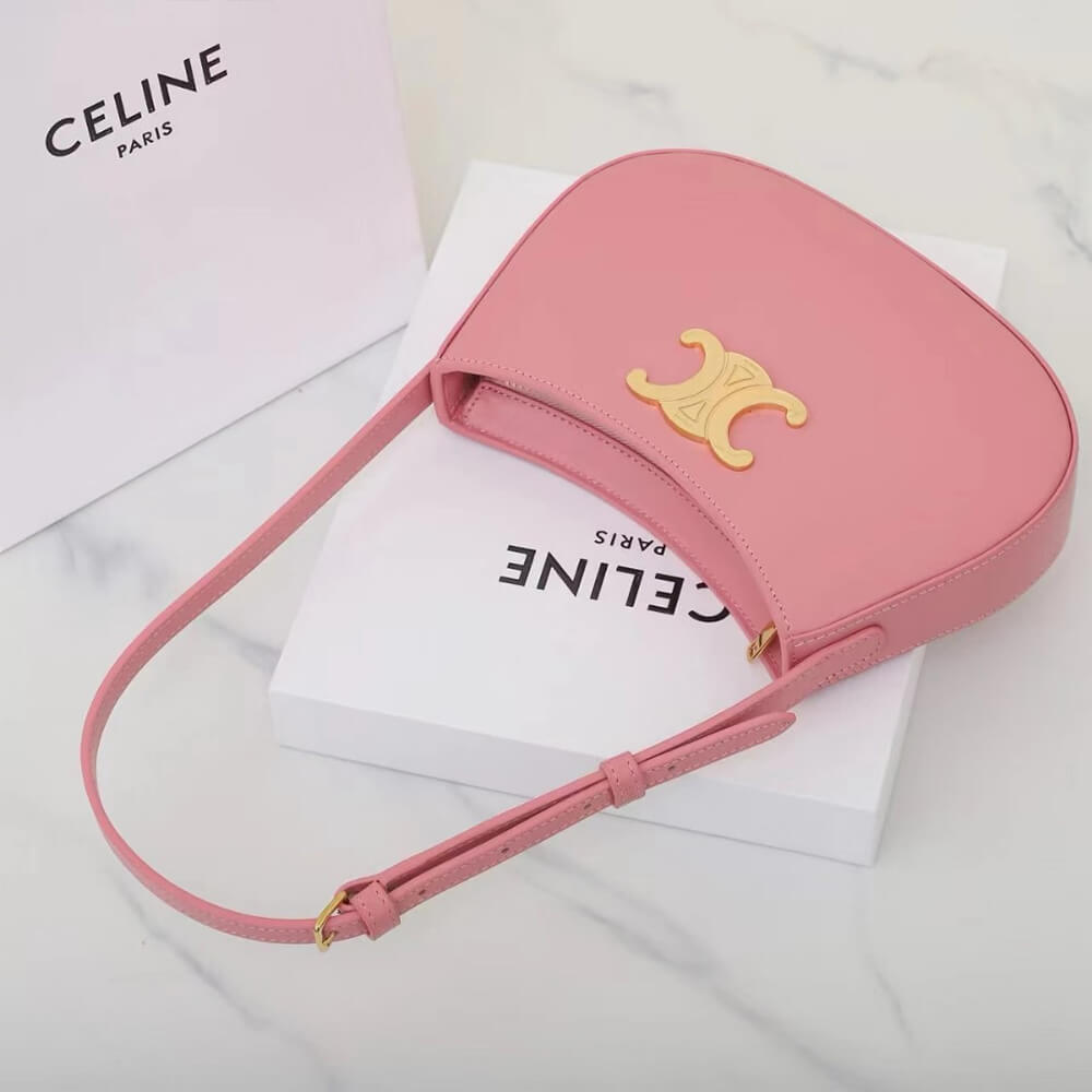 Ce**e medium tilly bag in shiny calfskin