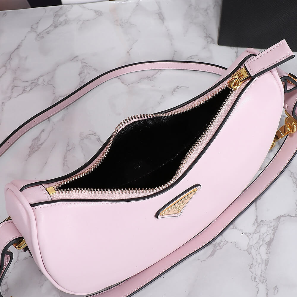 Pra*a arque leather shoulder bag