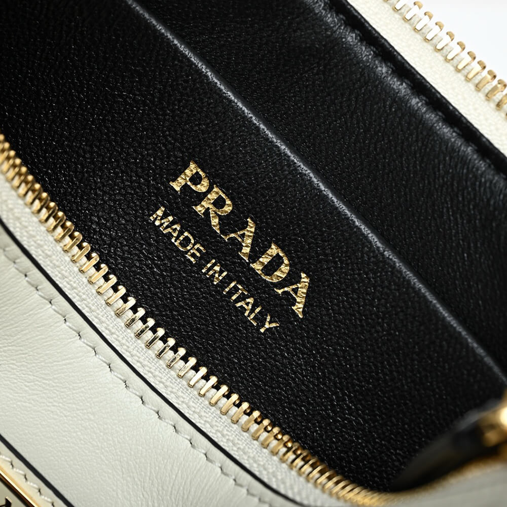 Pra*a arque leather shoulder bag