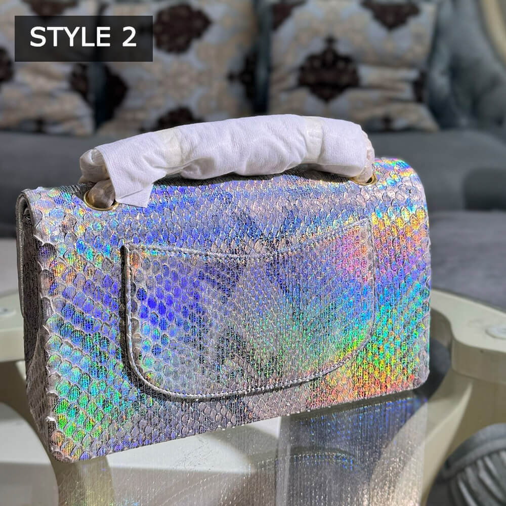 Ch*el classic flap medium in python(high-end grade)