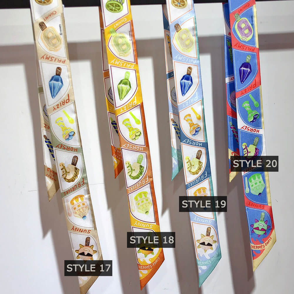 H**mes twilly scarves(24 styles)