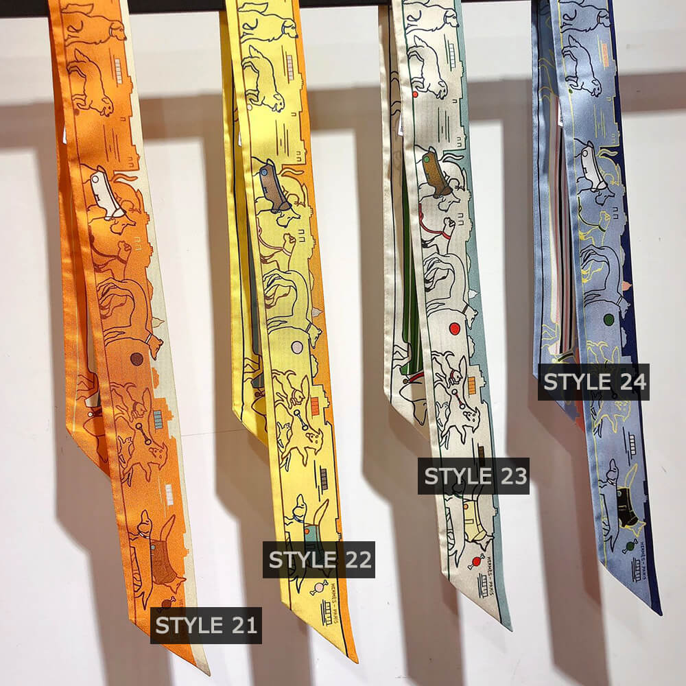 H**mes twilly scarves(24 styles)