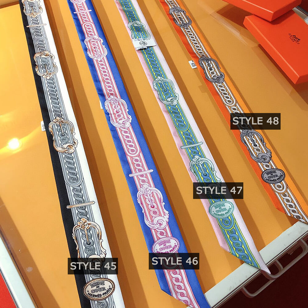 H**mes twilly scarves(style 25 – 48)