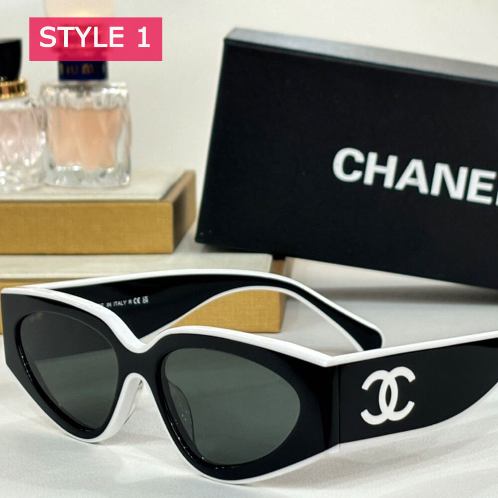 Ch*el cat eye sunglasses