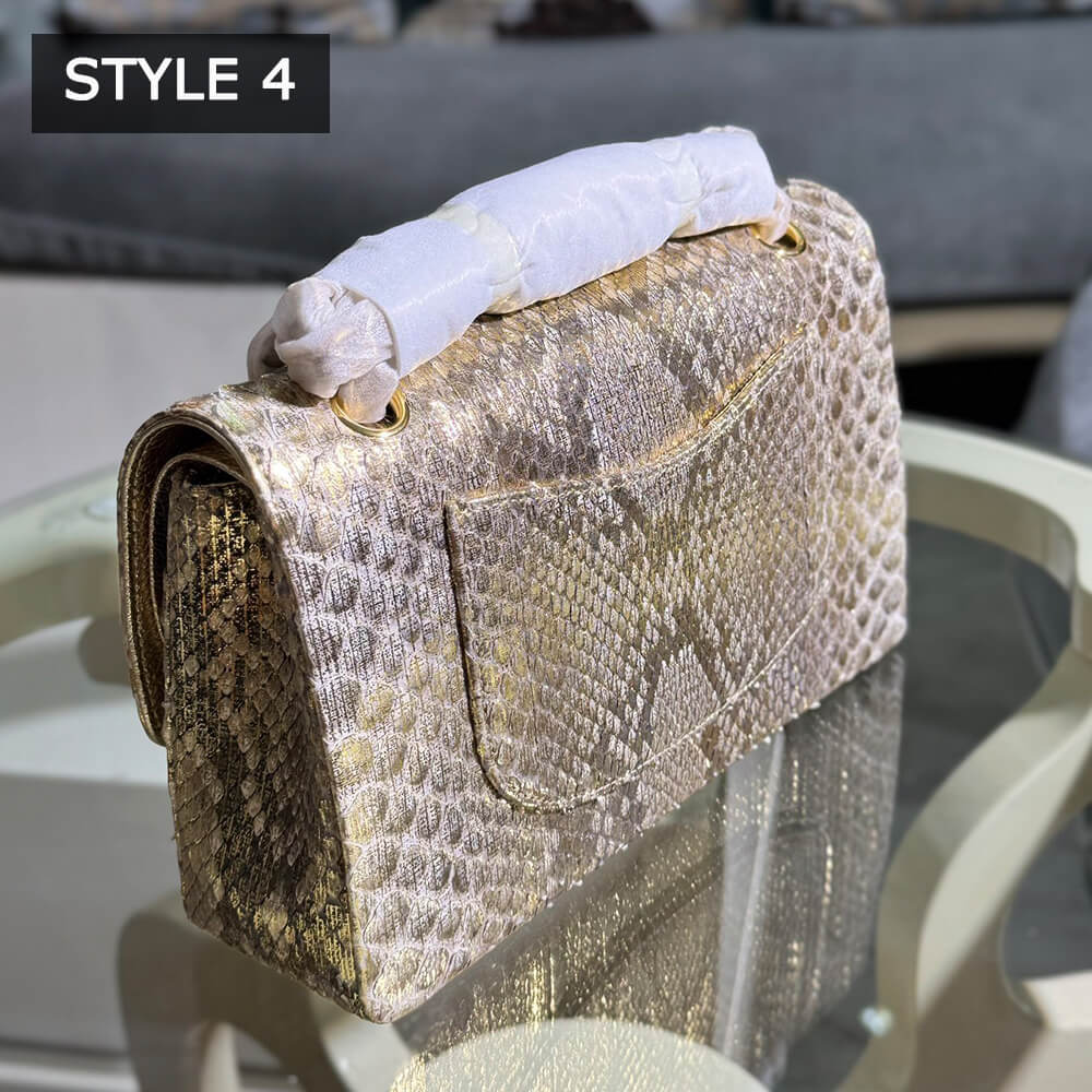 Ch*el classic flap medium in python(high-end grade)