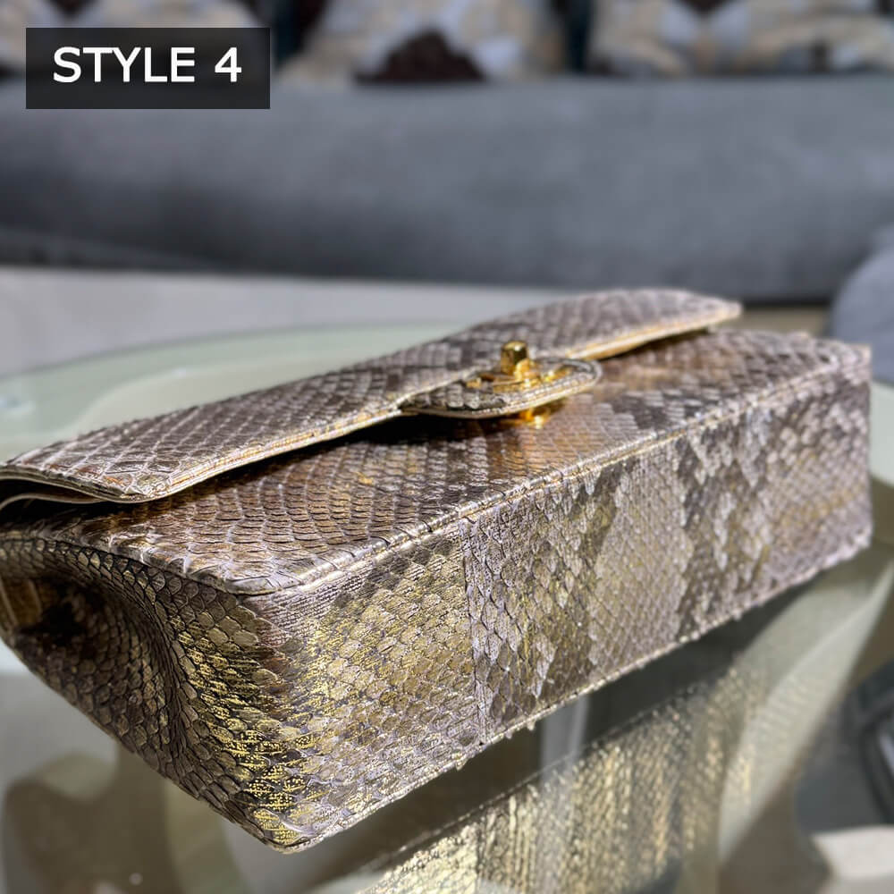 Ch*el classic flap medium in python(high-end grade)