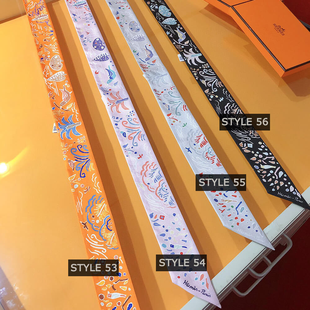 H**mes twilly scarves(style 49 – 72)