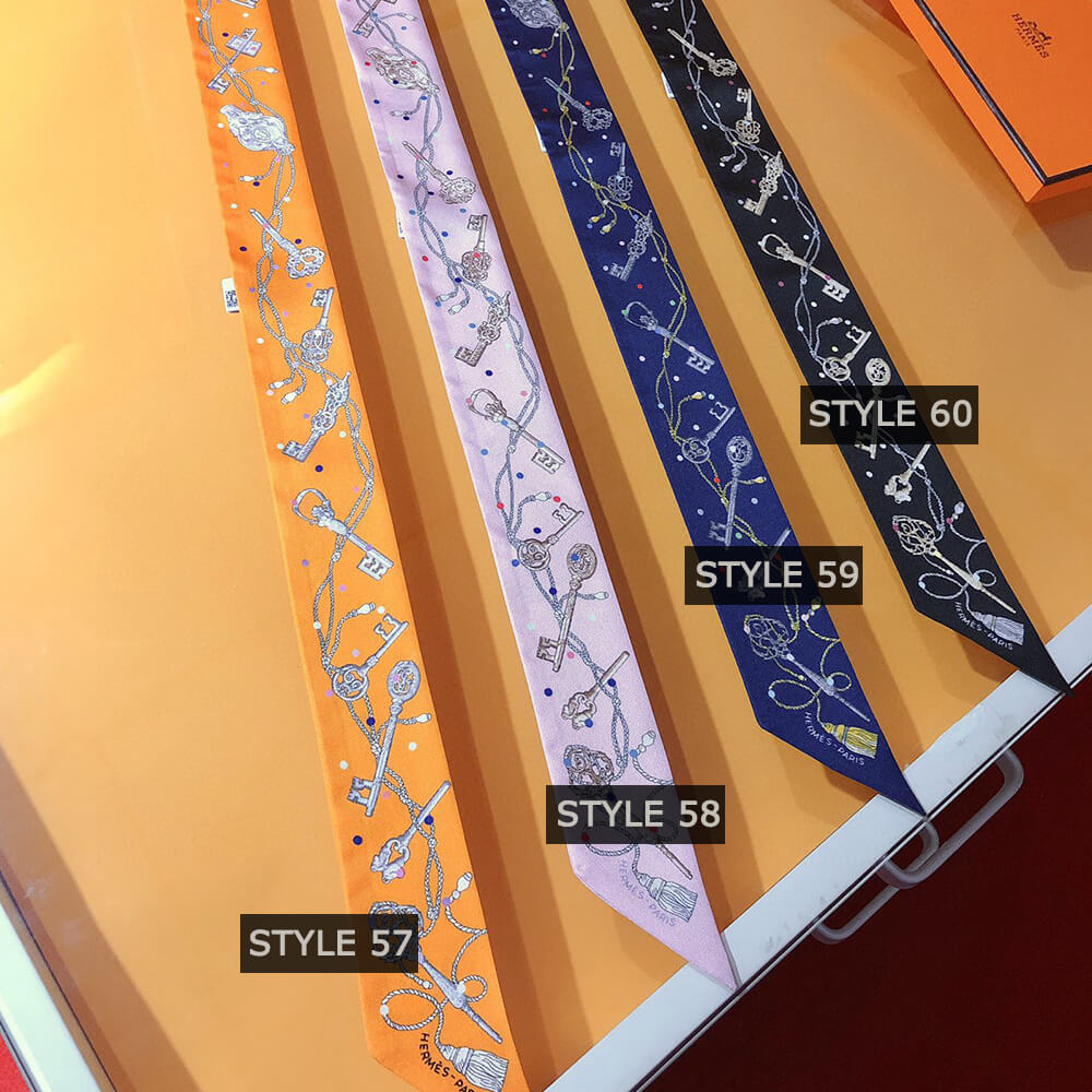 H**mes twilly scarves(style 49 – 72)