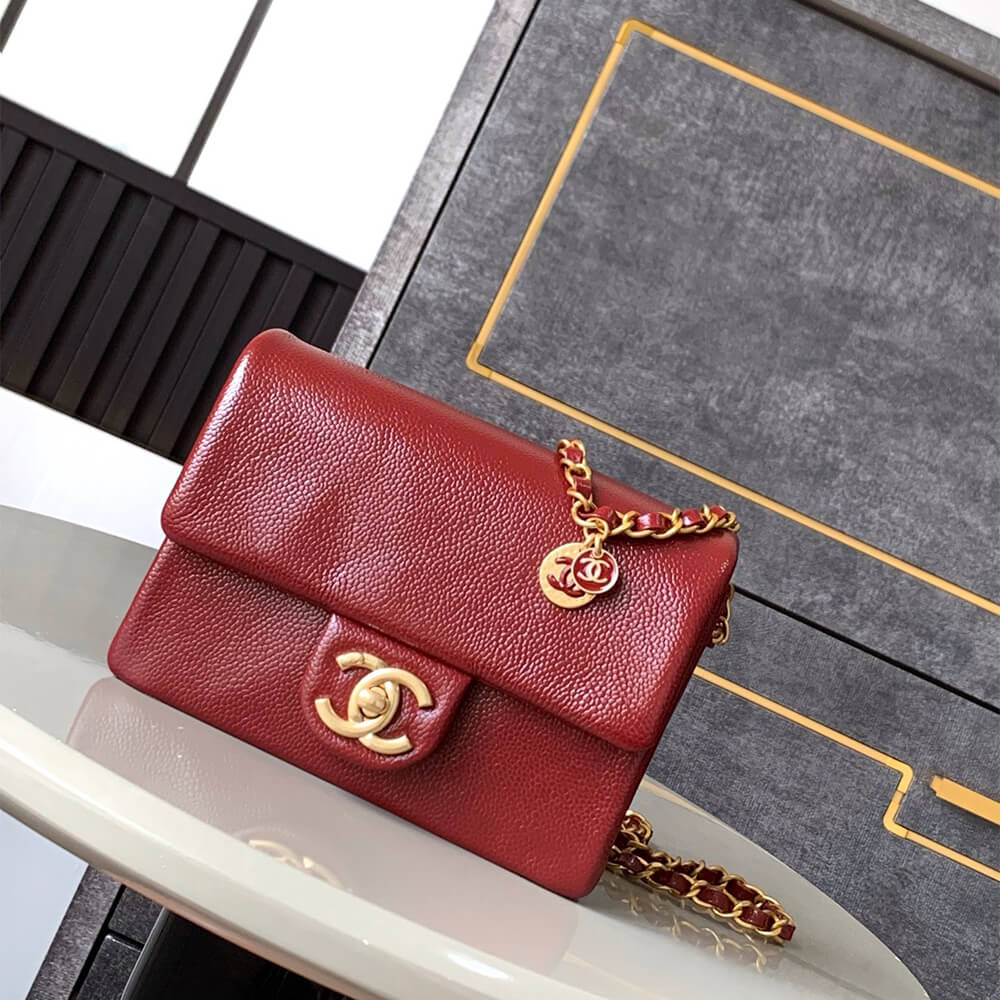 Ch*el mini flap bag(high-end grade)