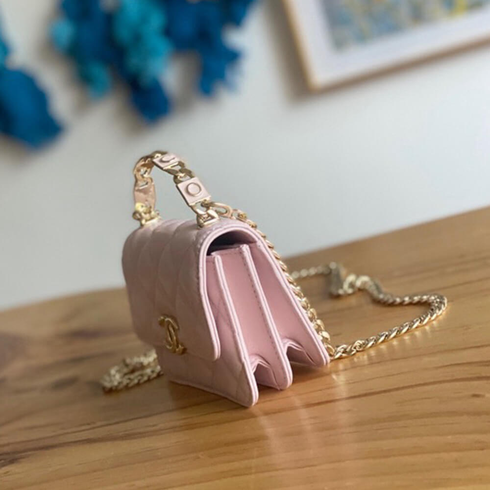 Ch*el mini flap with top handle(high-end grade)