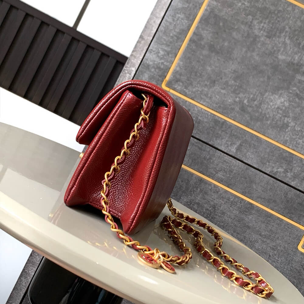 Ch*el mini flap bag(high-end grade)